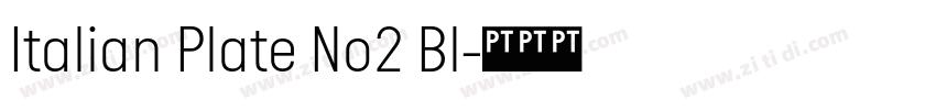 Italian Plate No2 Bl字体转换 Italian Plate No2 Bl字体转换